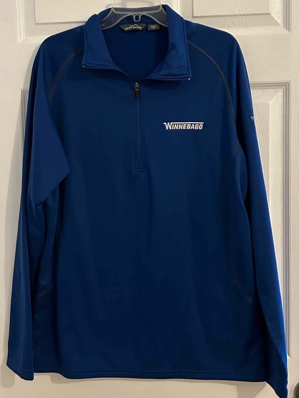 Eddie Bauer Men's Royal Blue Lightweight Quarter-Zip Pullover